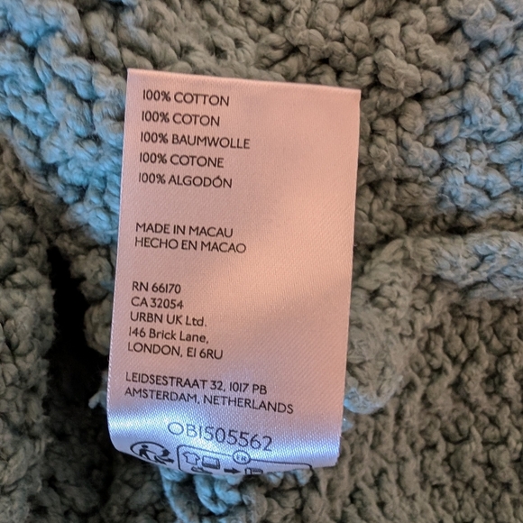 Free People Cropped Cable Knit Sweater Pullover Chunky Cotton Mock Neck Soft - Picture 4 of 6